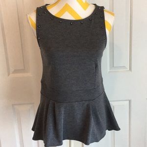 Mossimo peplum top with studs